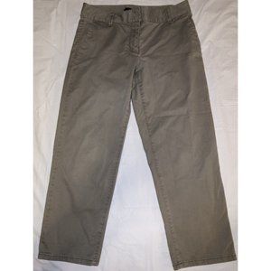 Ann Taylor Straight Leg Mid-Rise Khaki Pants - Dark Khaki - Sz. 4 - Lightly Used